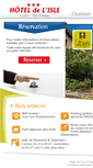 Mobile Screenshot of hoteldelisle.fr