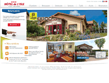 Tablet Screenshot of hoteldelisle.fr